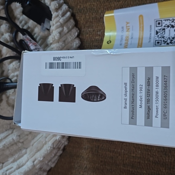 Professional Ionic Hair Dryer for Home Salon Travel -Slopehill New In Box** - Picture 5 of 6